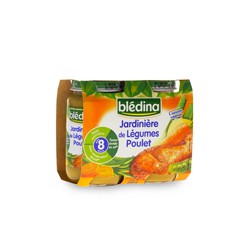 Blédina Jardinière de Légumes Poulet dès 8mois 2x200g