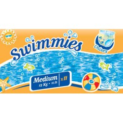 Couches Medium Swimmies T5/6 (12 +kg) X 11