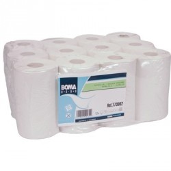 Rouleaux mini Multirol tissu recyclé 1 pli blanc 120mx19cm X12